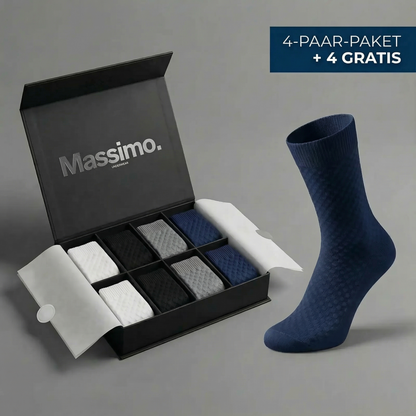PREMIUM-HALBHOHE MASSIMO SOCKEN AUS BAMBUSFASER